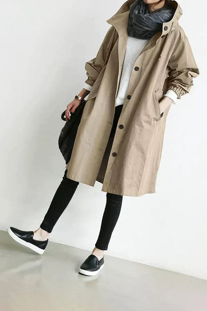 LM | long outdoor jacket with hood