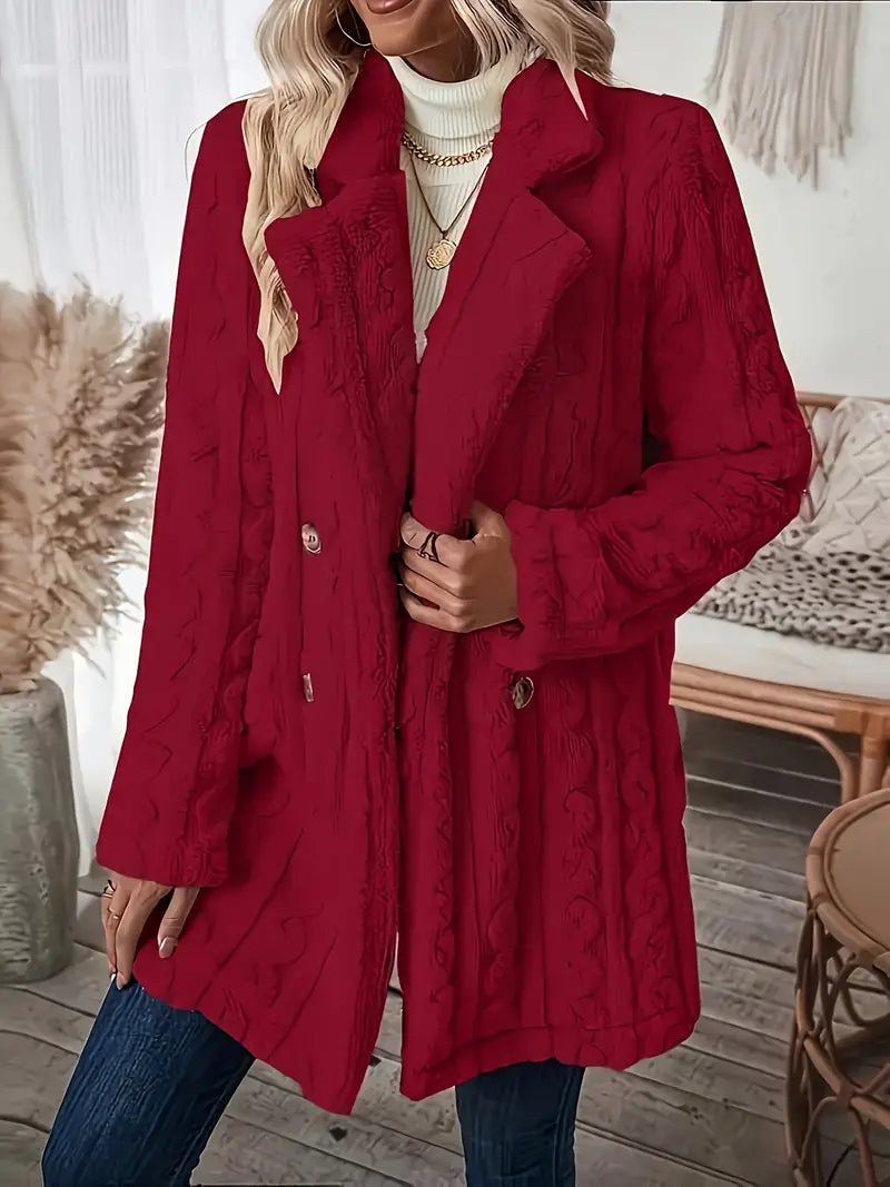 LM | Soft, single-colored, long-sleeved thermal jacket