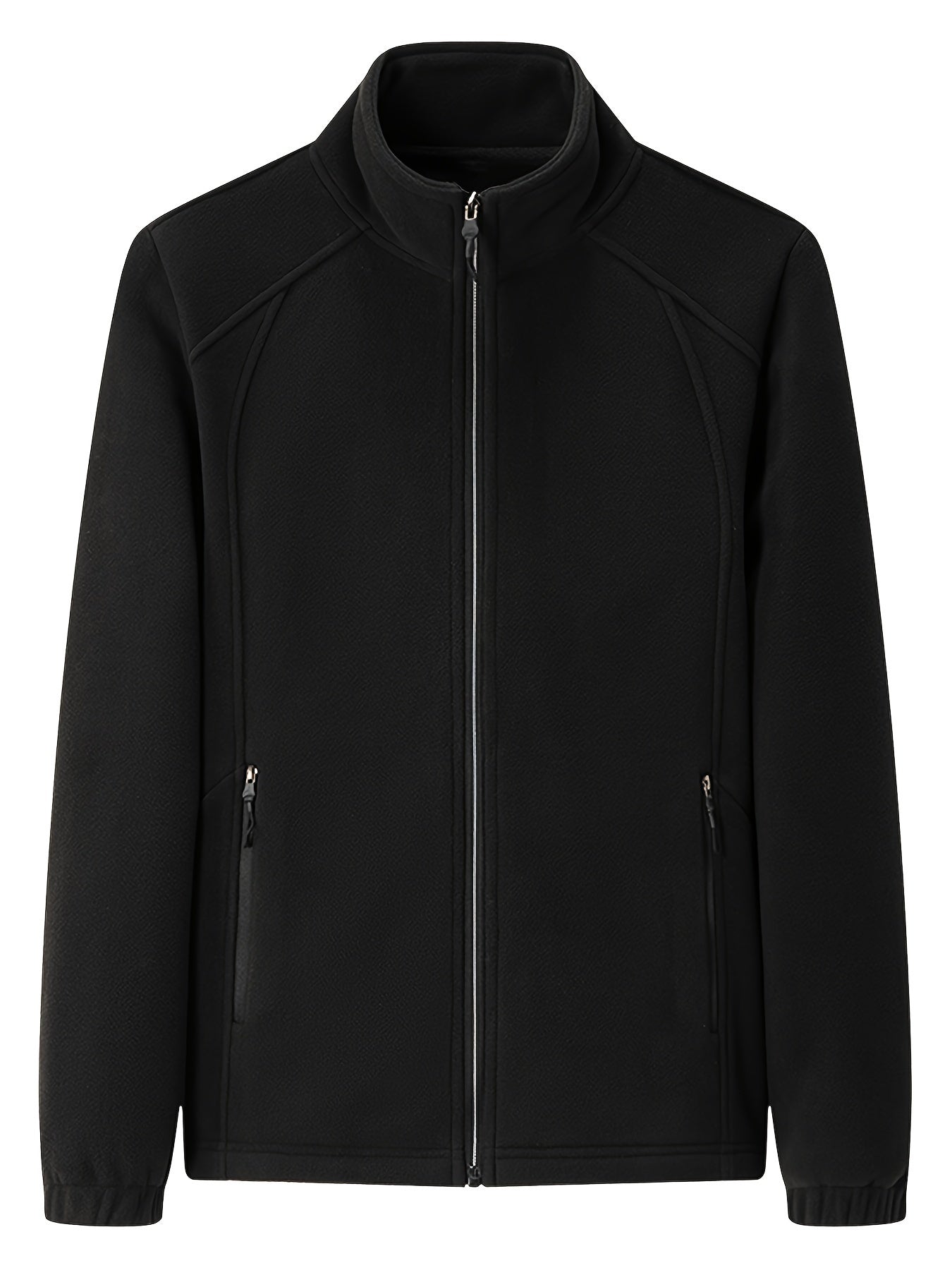 LM | Plush women's outdoor jacket with stand-up collar and long sleeves