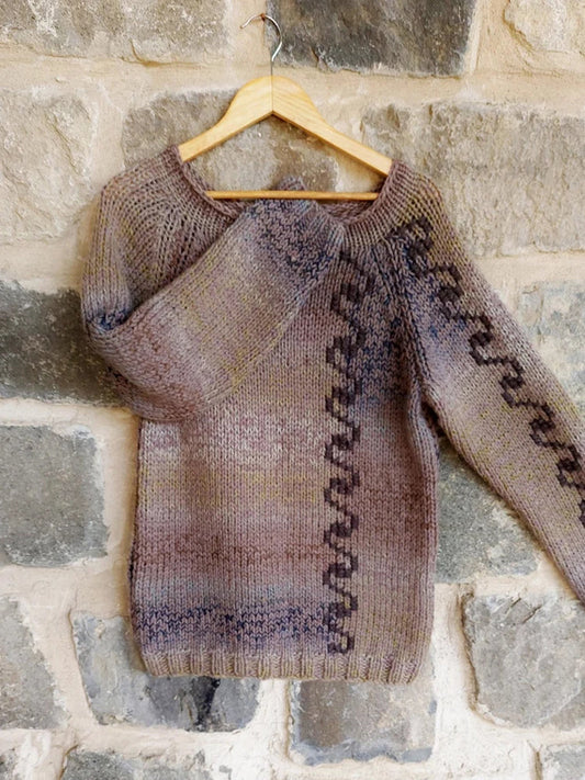 Wave Stripe Vintage Women's Sweater artswardrobe