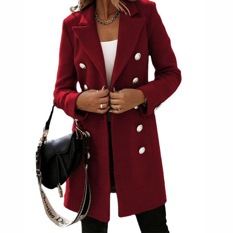 LM | Oversized long blazer with large buttons