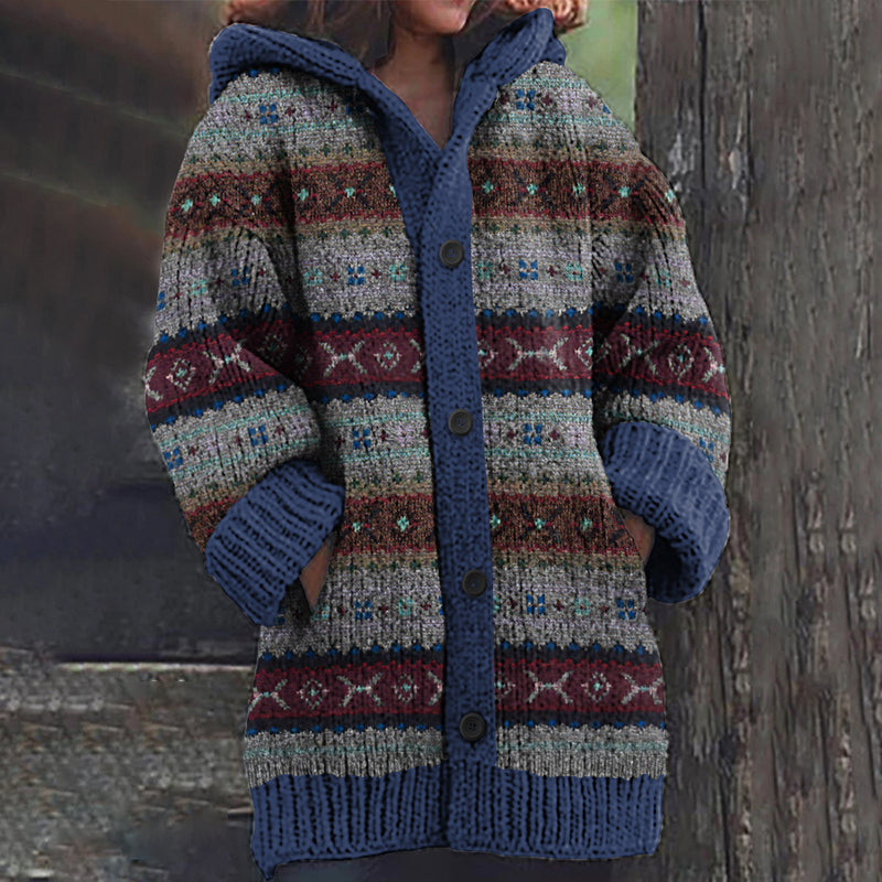 Vintage Fairman Island Contrast Sweater Cardigan artswardrobe