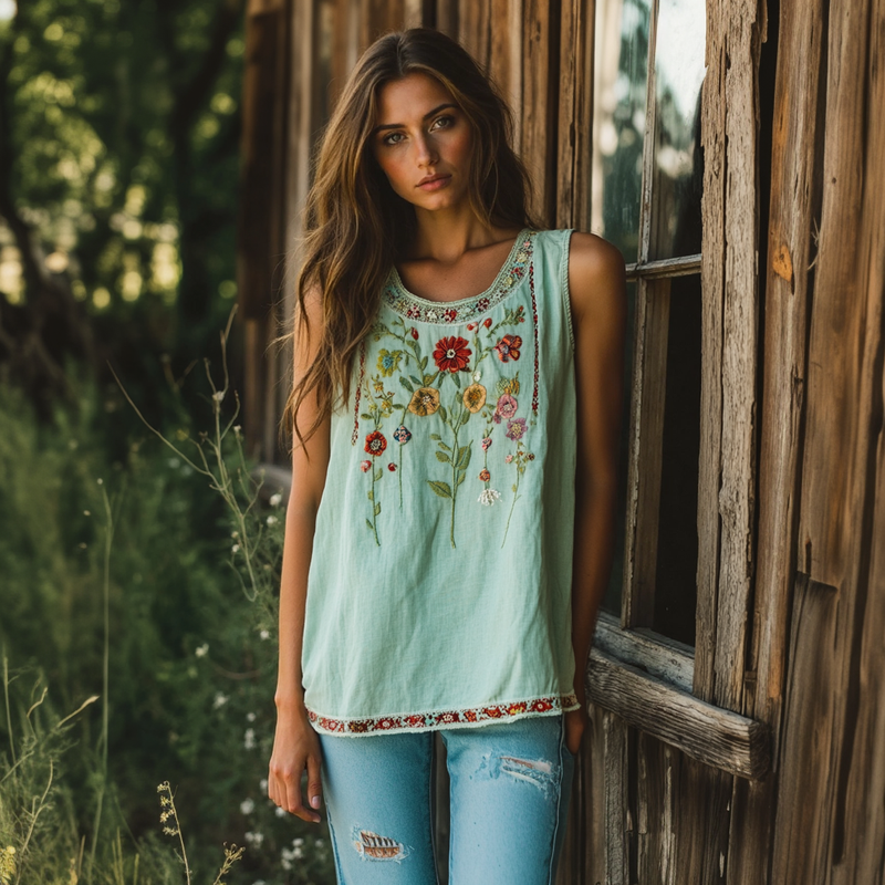 Timeless Vintage Style Top