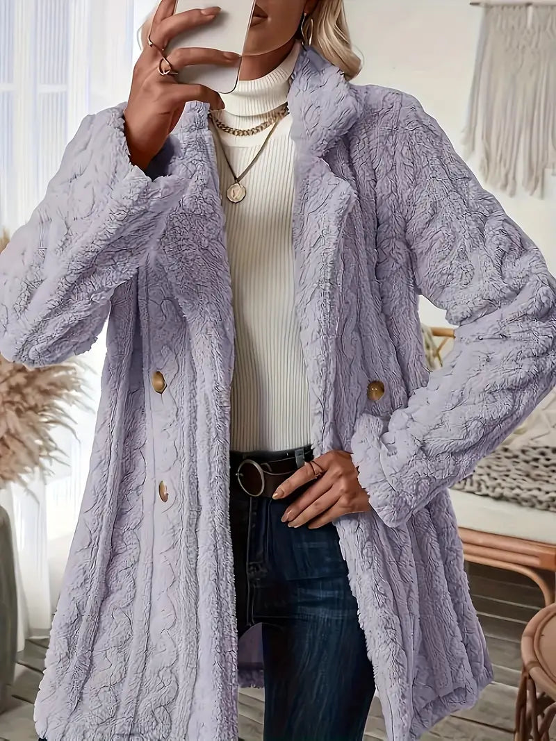 LM | Soft, single-colored, long-sleeved thermal jacket