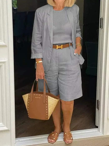 LM | Elegant blazer and shorts - Stylish - Ideal for warm days