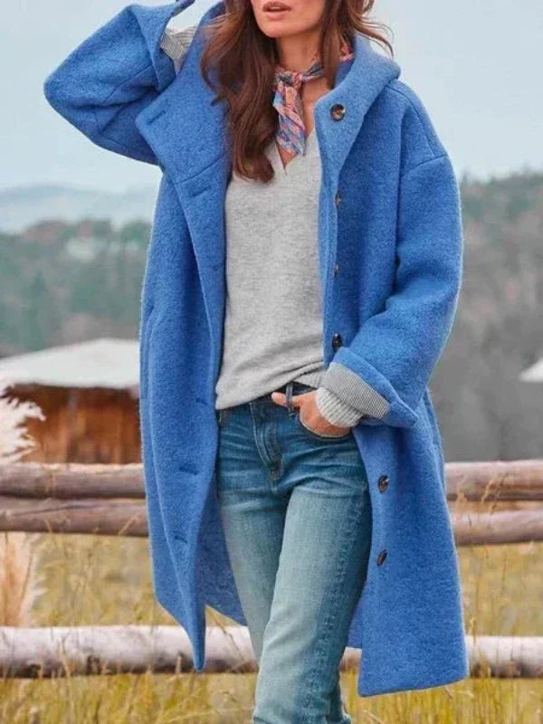LM | stylish long tweed jacket