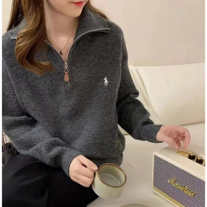 LM | MW - Comfortable sweater with zipper