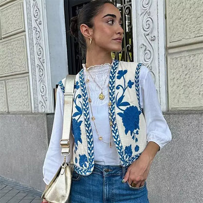 LM | Flowered vest