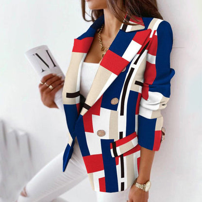 LM | Minimalist patterned jacket for women