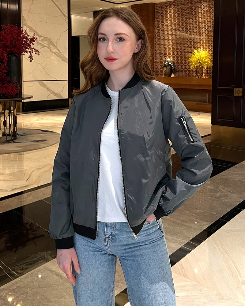 LM | Classic bomber jacket for women