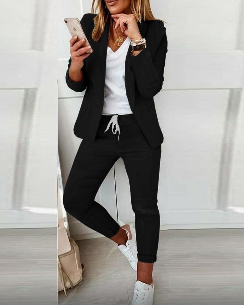 LM | Two-piece blazer suit set