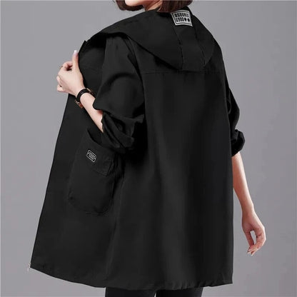 LM | Long spring coat with hood