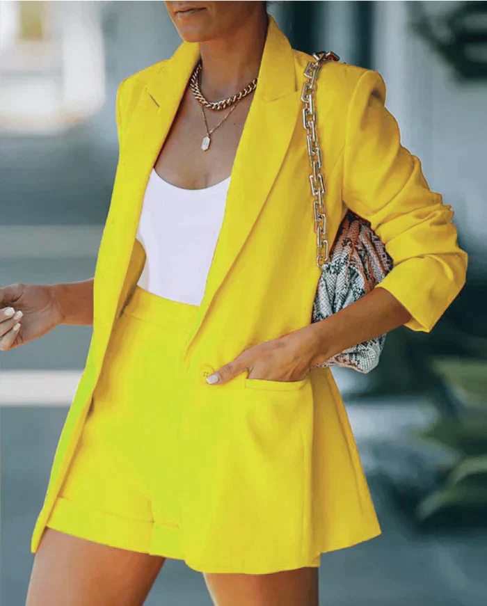 LM | Blazer & Shorts Set