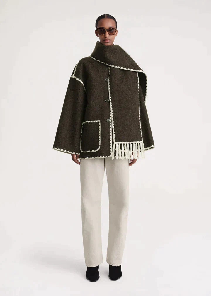 LM | Luxury jacket with scarf