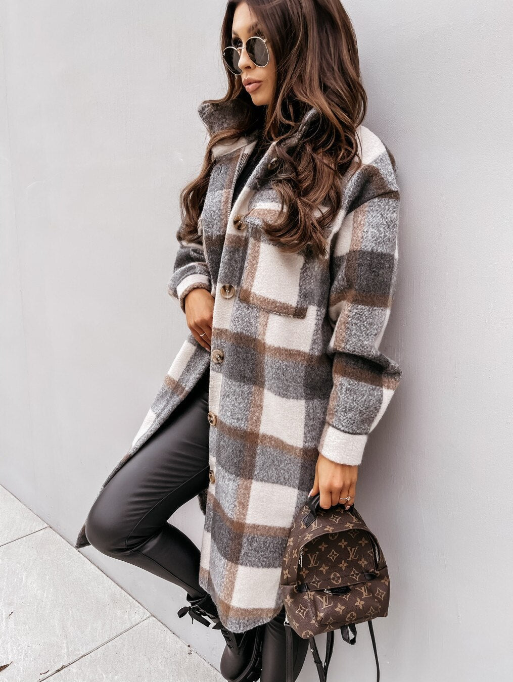 LM | Long Plaid Jacket™: For women