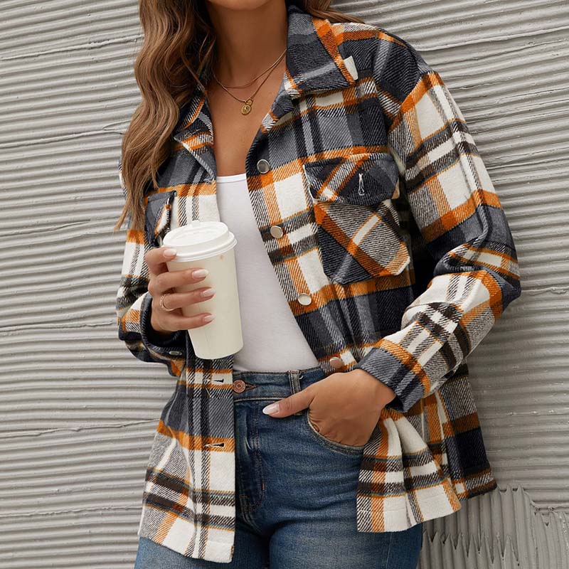 LM | Checked transition jacket for fall