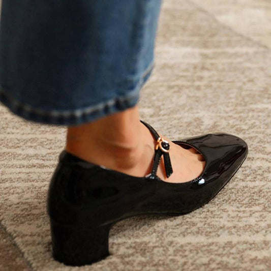 LM | Shoes with shiny block heel