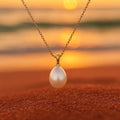 Ria | Pearl Necklace With Thin Chain
