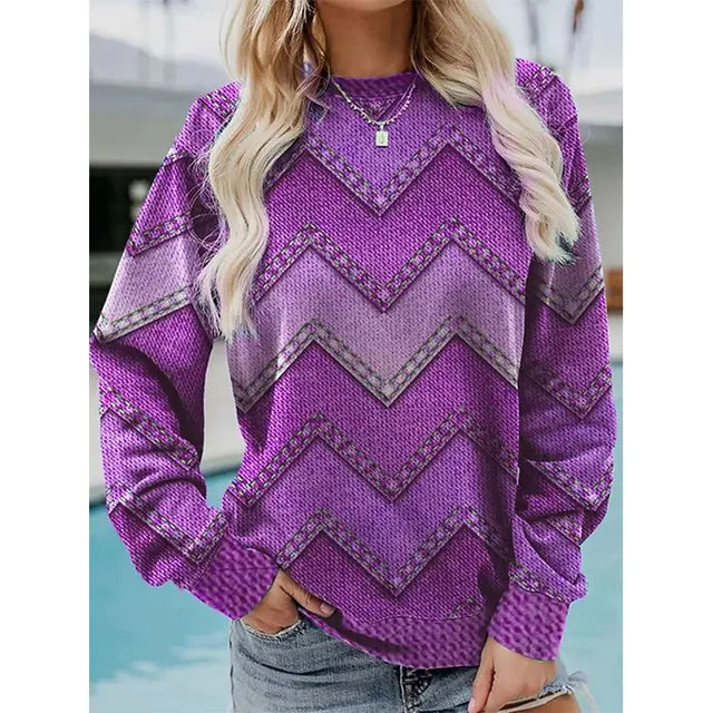 LM | Print Pullover Sweatshirt