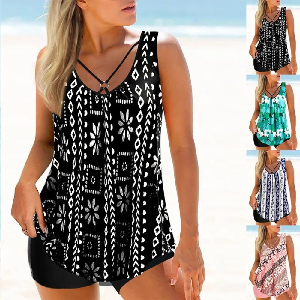 LM | Elegant printed swimsuit