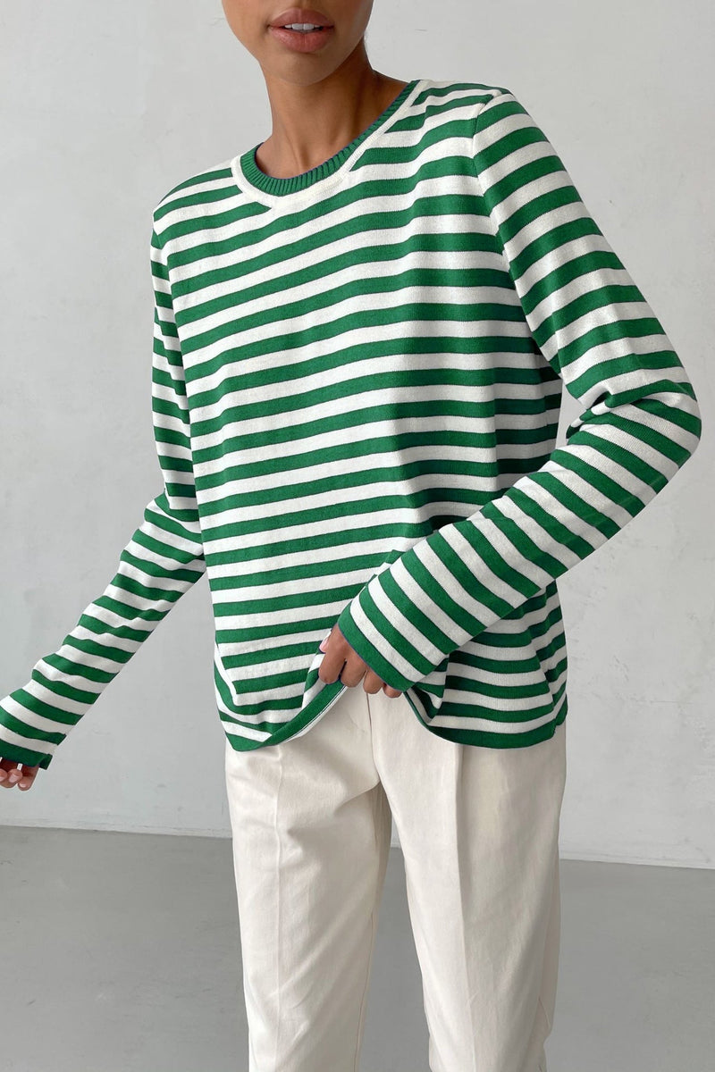 LM | Classic striped long-sleeved shirt