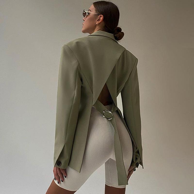 LM | Backless blazer for women