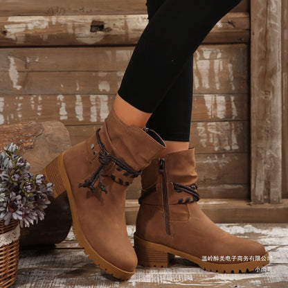 Chic Orthopedic Boots with Unique Design