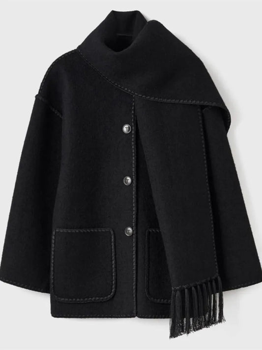 LM | Stylish warm scarf and jacket