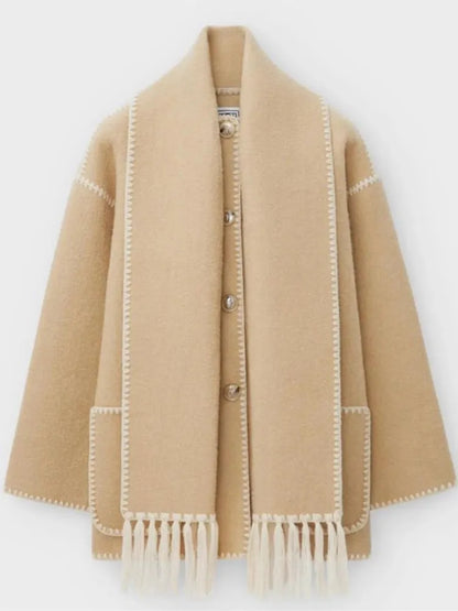 LM | Stylish warm scarf and jacket