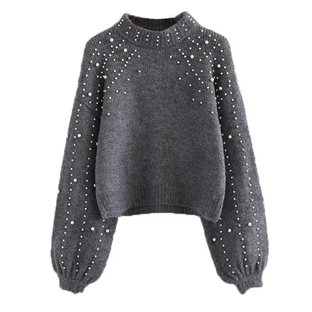 LM | Knitted sweater with O-neck