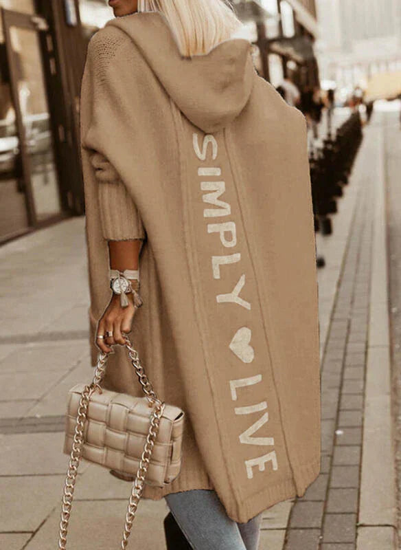 LM | Long cardigan with hood