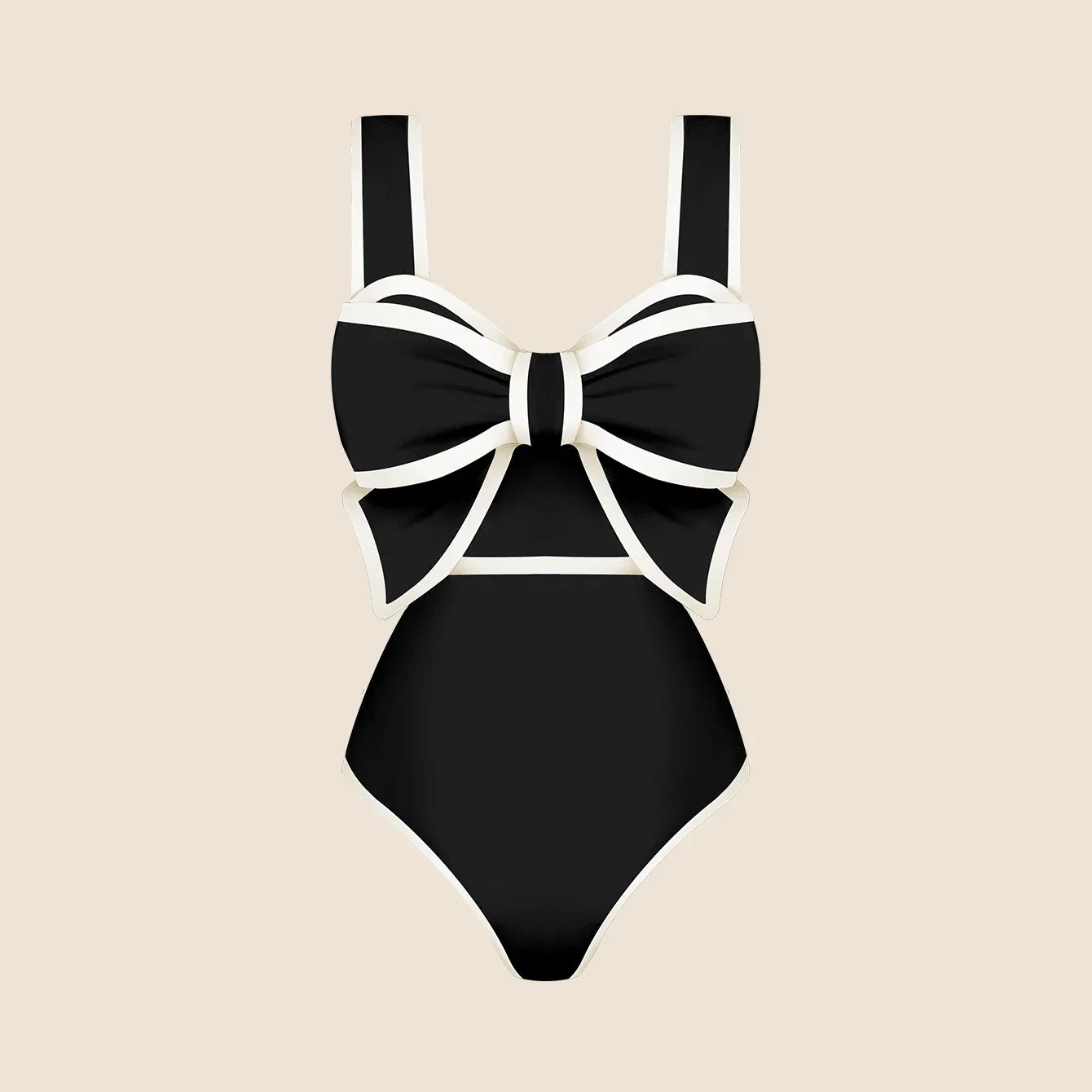 Finely Styled Bathing Suit With a Classic Look