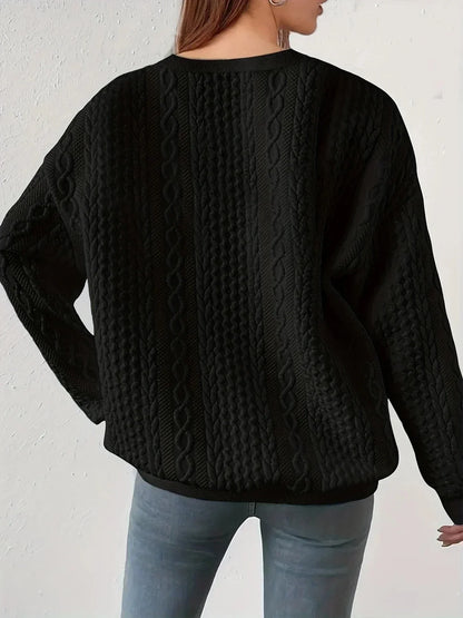 LM | Round neck sweatshirt with long sleeves