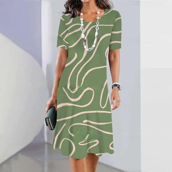 LM | Printed midi dress