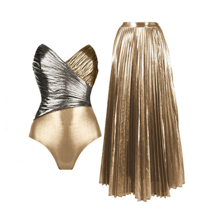 Beautifully Finished Bathing Suit in a Timeless Design