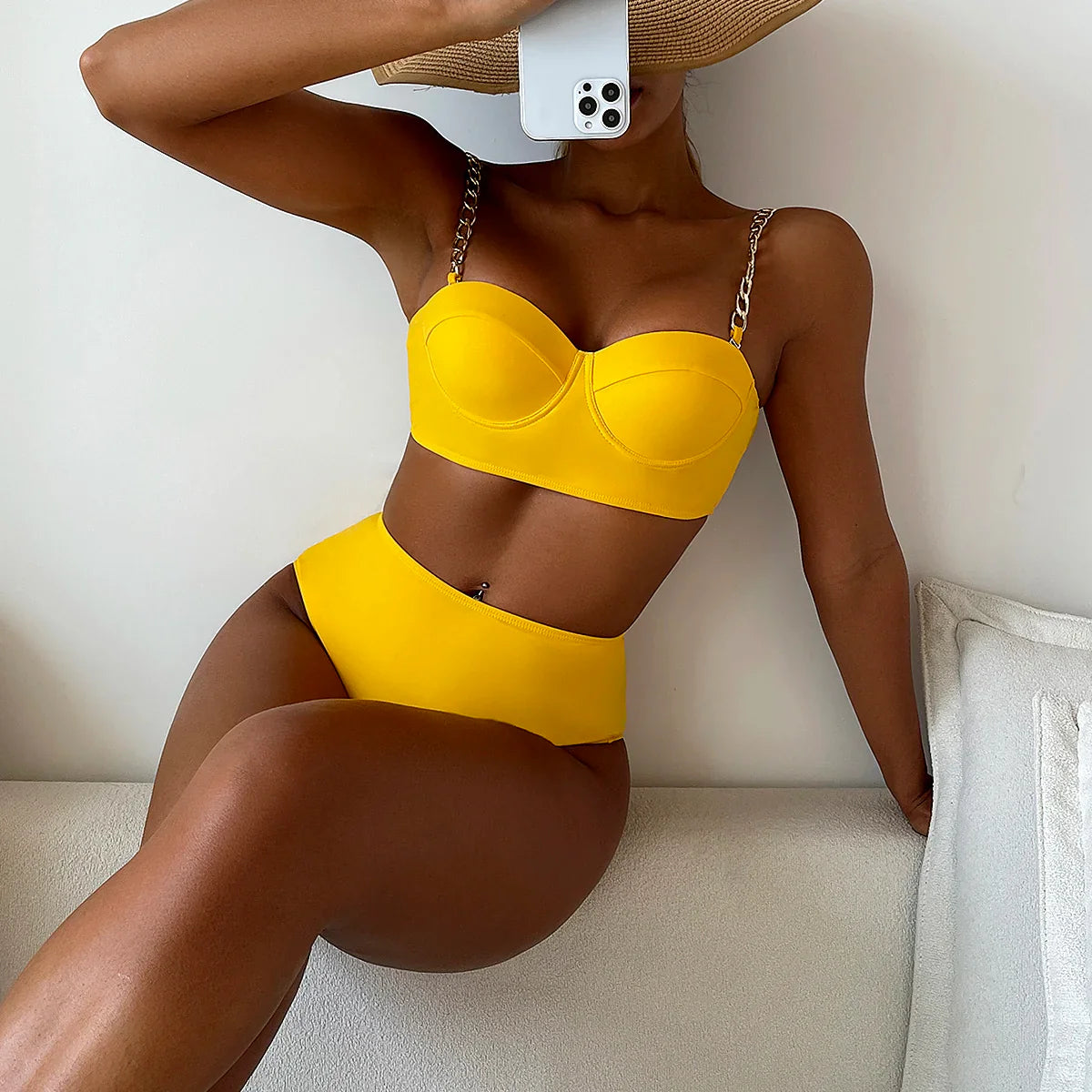 Beautifully Finished Bathing Suit in a Timeless Design