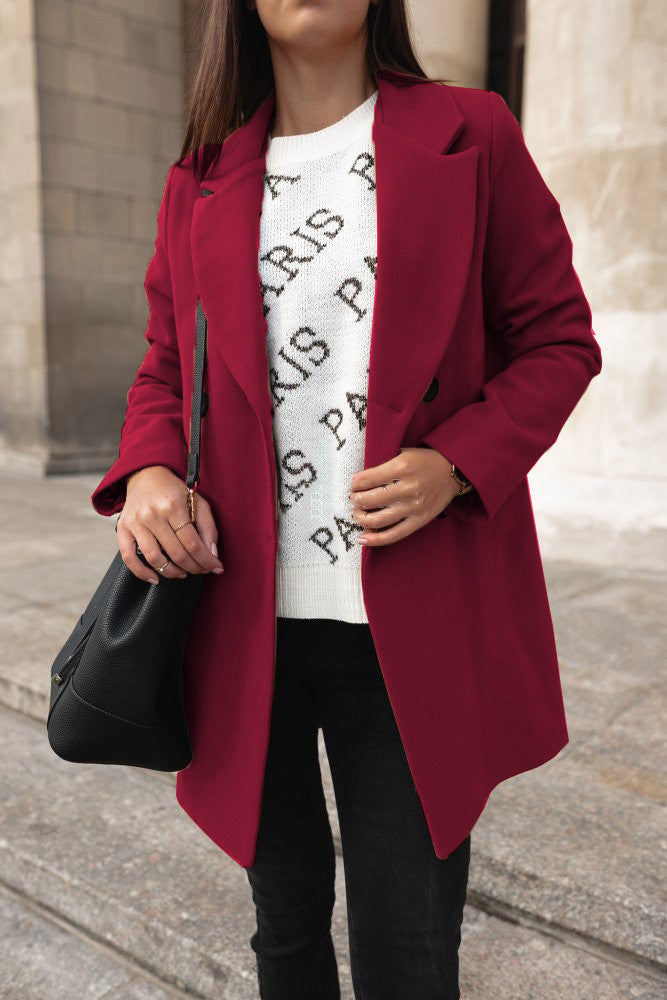 LM | Classic turtleneck jacket for women