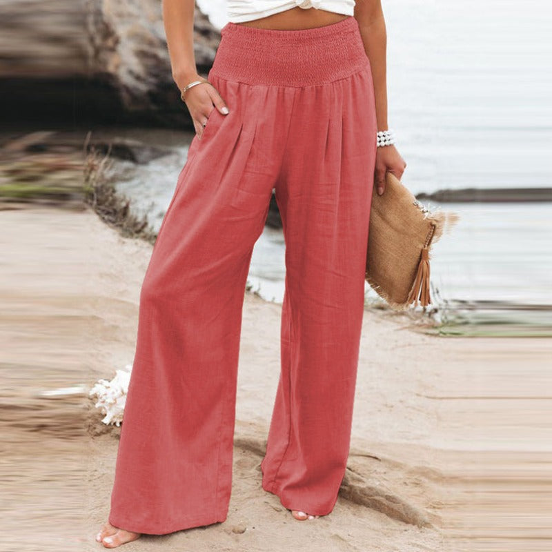 LM | Pants with wide leg and high waist