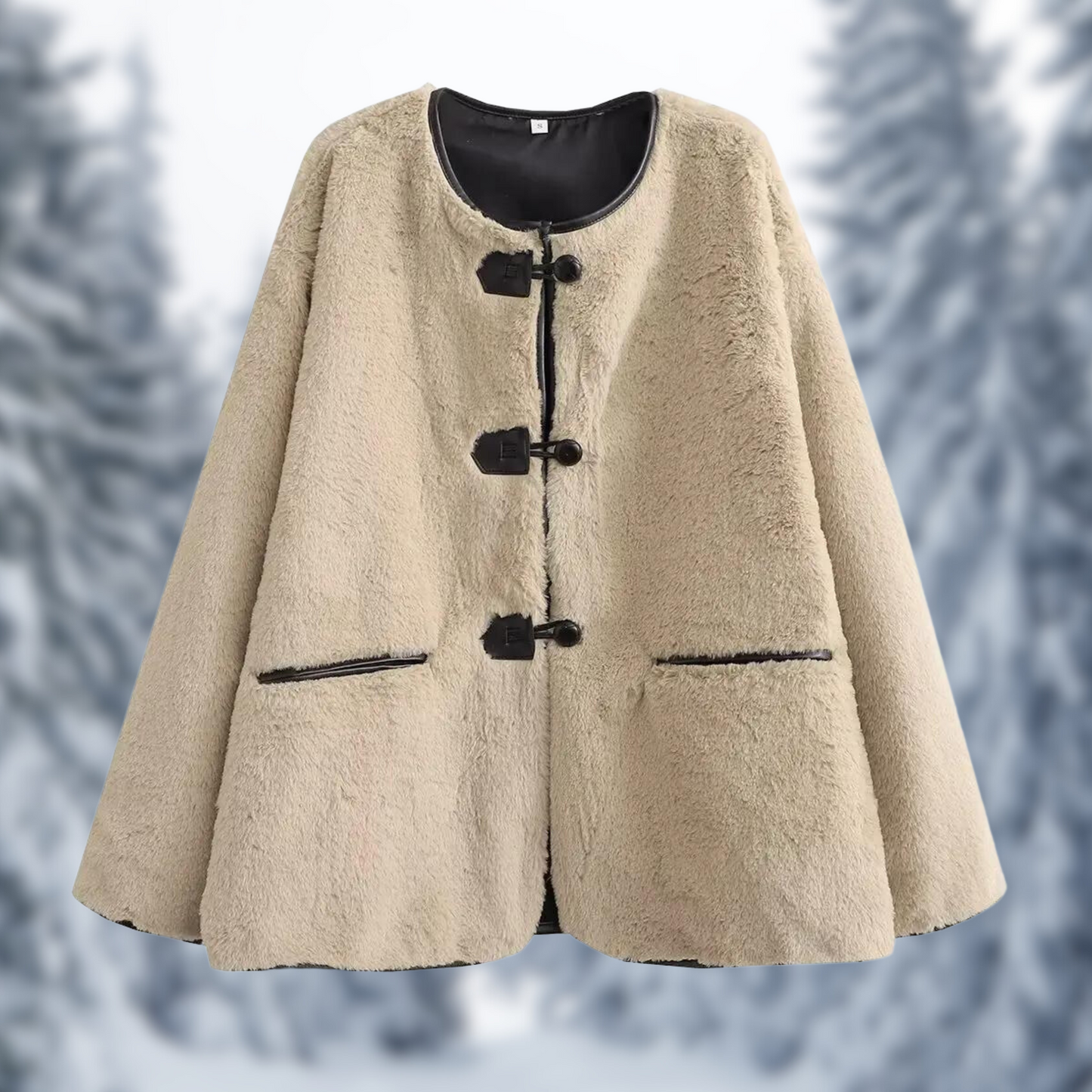 LM | Winter faux fur fleece jacket
