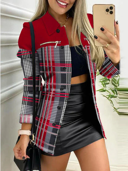 LM | Chic geometric jacket for women