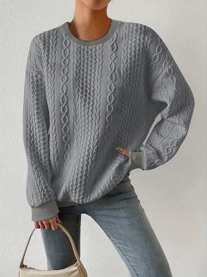 LM | Round neck sweatshirt with long sleeves