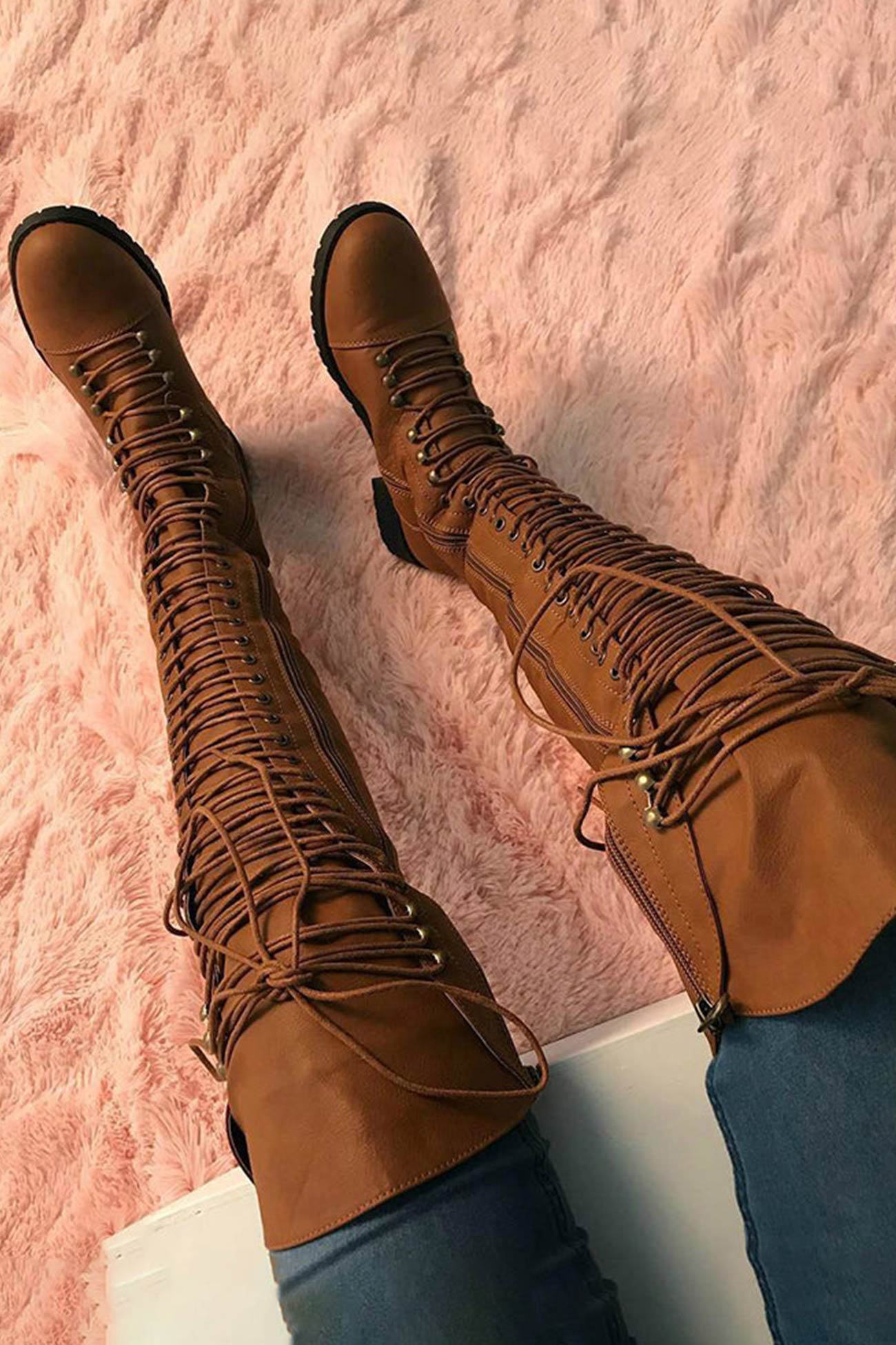 LM | Casual orthopaedic lace-up boots