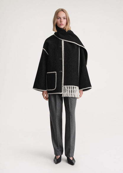LM | Luxury jacket with scarf