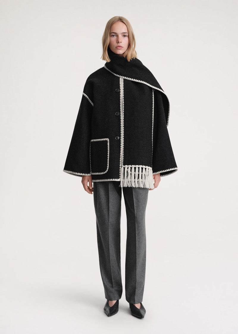 LM | Luxury jacket with scarf