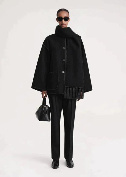 LM | Luxury jacket with scarf