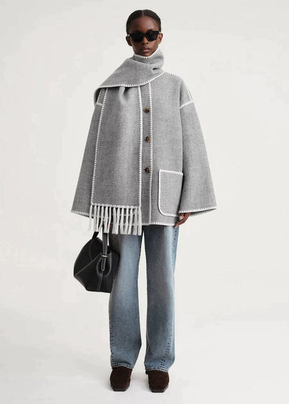 LM | Luxury jacket with scarf