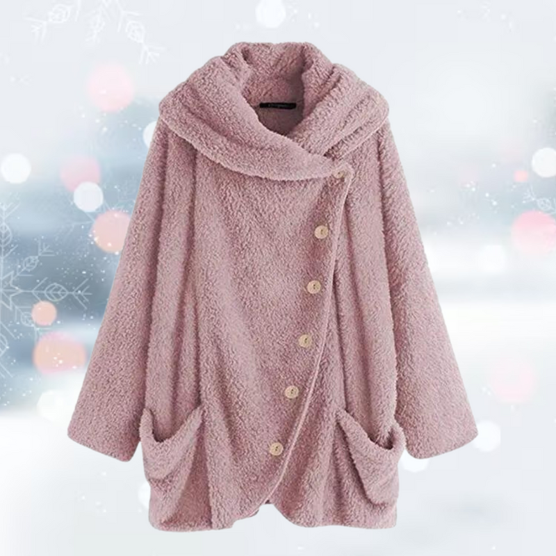LM | Comfortable jacket with buttons for women