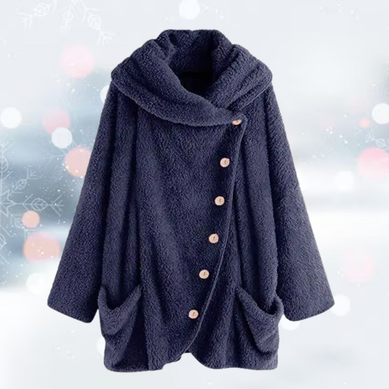 LM | Comfortable jacket with buttons for women