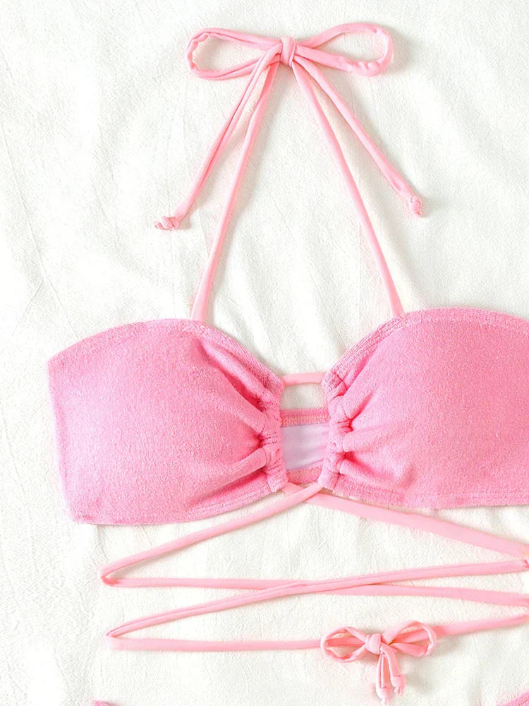 Braewyn® | Push-up Bikini Set With Crossed Straps