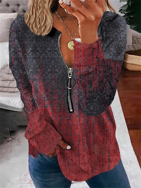 LM | Sweater with floral pattern in vintage look